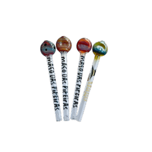 Piteira de vidro Achatada