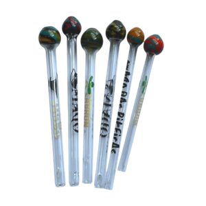 Piteira de vidro bocal redondo