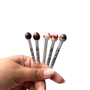 Piteira de vidro bocal redondo