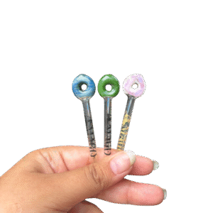 Piteira de vidro donuts