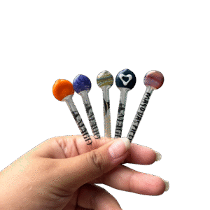 Piteira de vidro Achatada