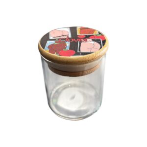 Pote com tampa de Bambu